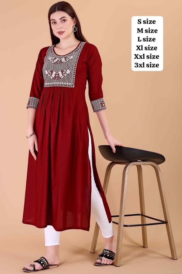 9star Hitika Vol 4 Fancy Rayon Kurtis Collection